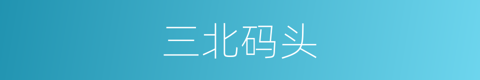 三北码头的同义词
