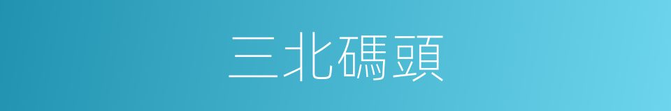 三北碼頭的同義詞