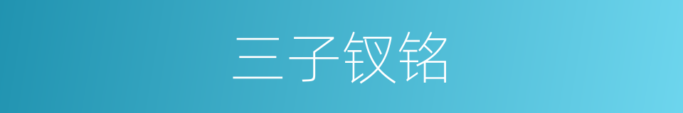 三子钗铭的同义词