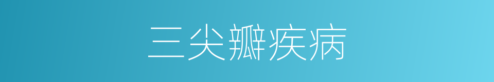 三尖瓣疾病的同义词