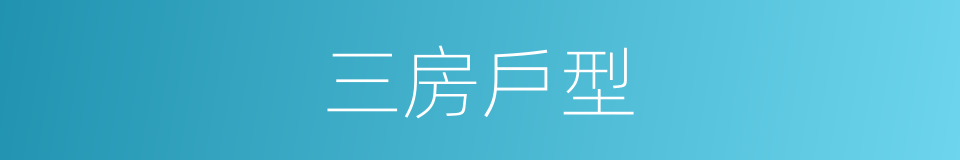 三房戶型的同義詞