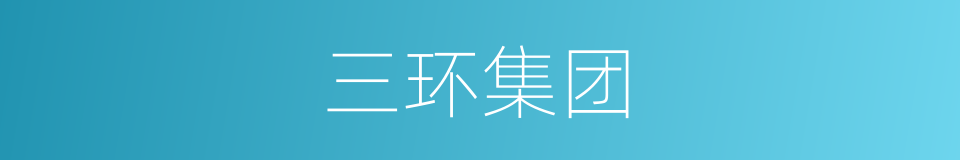 三环集团的同义词