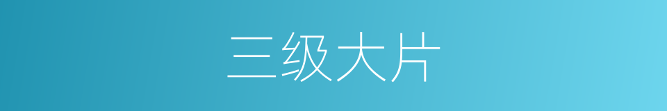 三级大片的同义词
