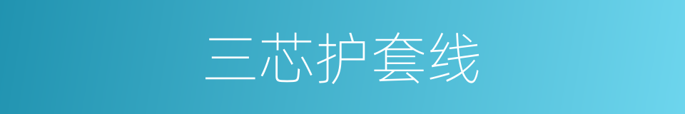 三芯护套线的同义词
