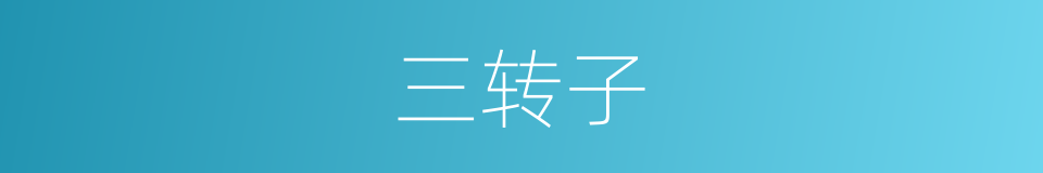 三转子的同义词