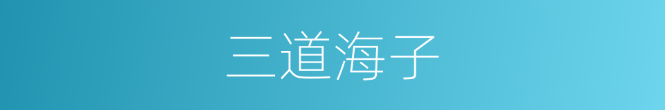 三道海子的同义词