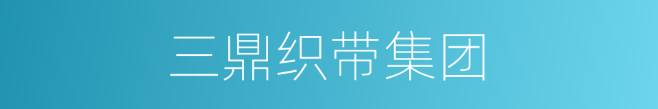 三鼎织带集团的同义词