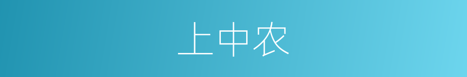 上中农的意思