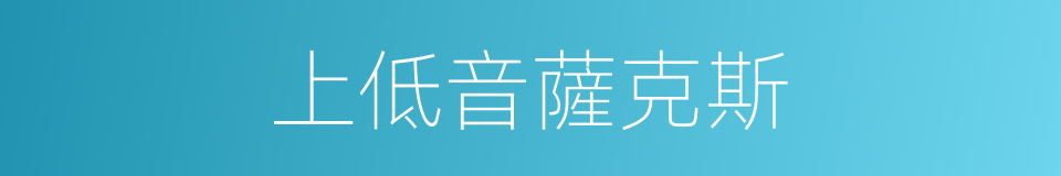 上低音薩克斯的同義詞