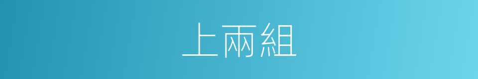 上兩組的同義詞