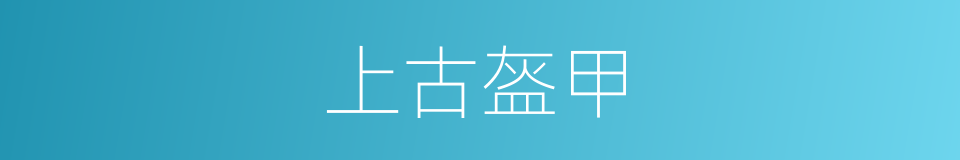 上古盔甲的同义词