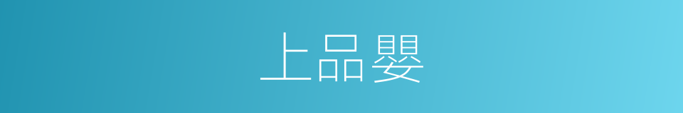 上品嬰的同義詞