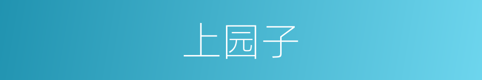 上园子的同义词