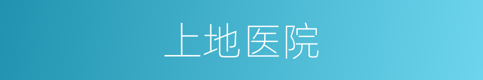 上地医院的同义词