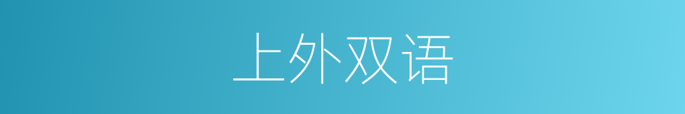 上外双语的同义词