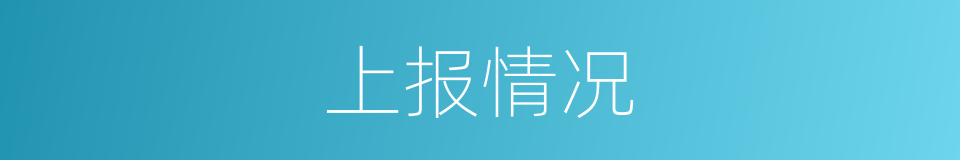 上报情况的同义词