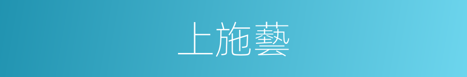 上施藝的同義詞