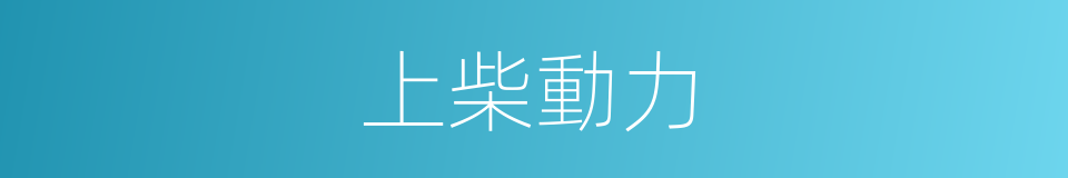 上柴動力的同義詞