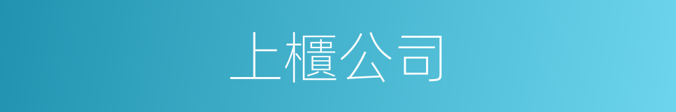 上櫃公司的同義詞