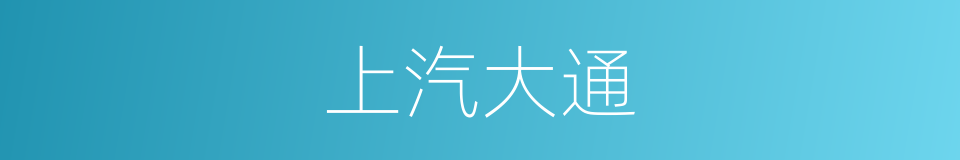 上汽大通的同义词