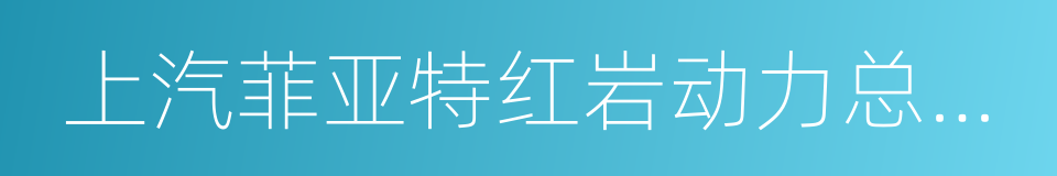 上汽菲亚特红岩动力总成有限公司的同义词