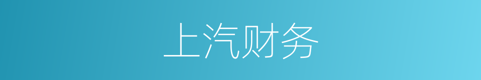 上汽财务的同义词