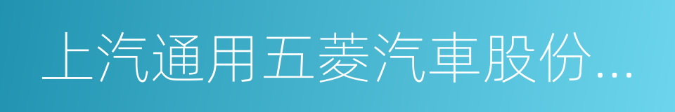 上汽通用五菱汽車股份有限公司的同義詞