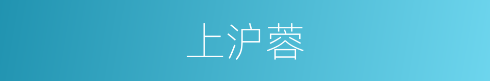 上沪蓉的同义词