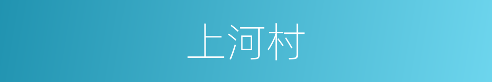 上河村的同义词