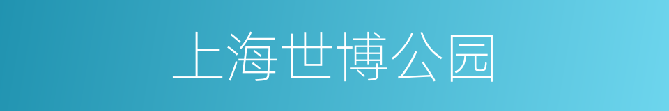 上海世博公园的同义词