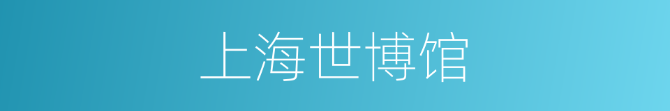 上海世博馆的同义词