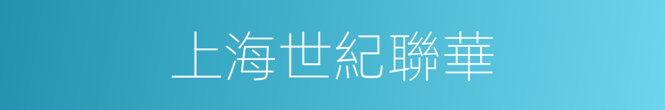 上海世紀聯華的同義詞