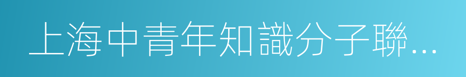 上海中青年知識分子聯誼會的同義詞