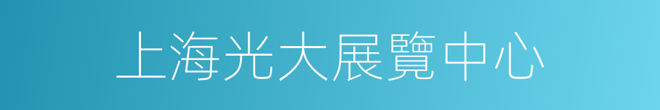 上海光大展覽中心的同義詞