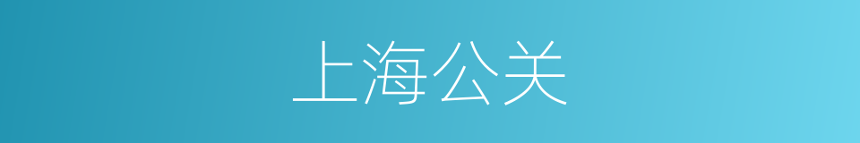 上海公关的同义词