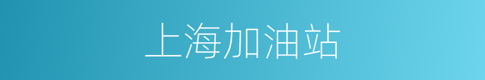 上海加油站的同义词