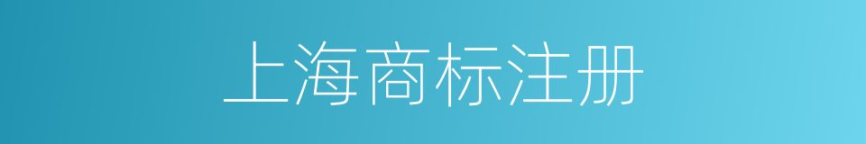 上海商标注册的同义词