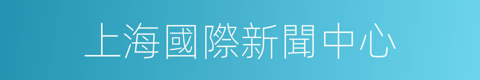 上海國際新聞中心的同義詞