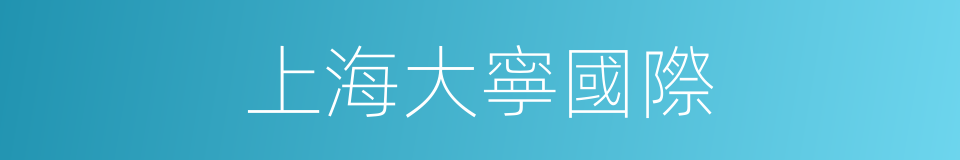 上海大寧國際的同義詞