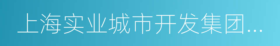 上海实业城市开发集团有限公司的同义词