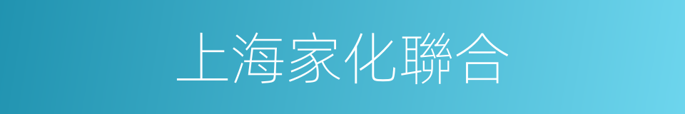 上海家化聯合的同義詞