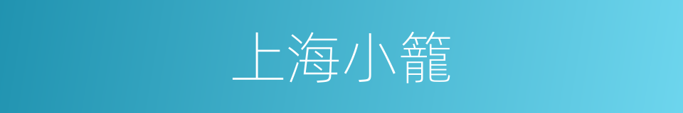 上海小籠的同義詞