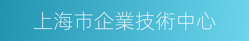 上海市企業技術中心的同義詞