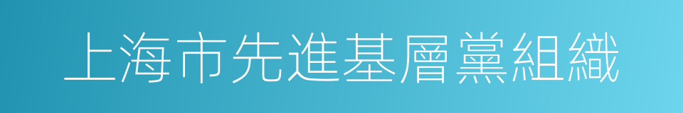 上海市先進基層黨組織的同義詞