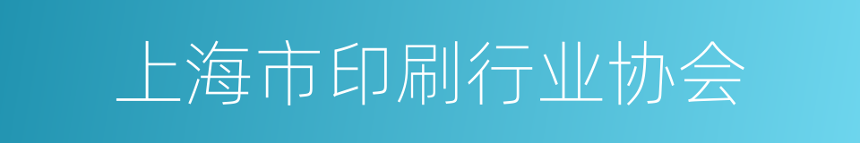 上海市印刷行业协会的同义词