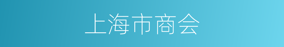 上海市商会的同义词