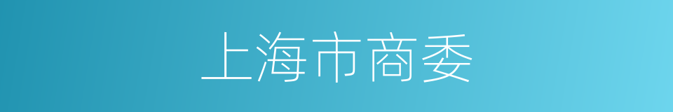 上海市商委的同义词