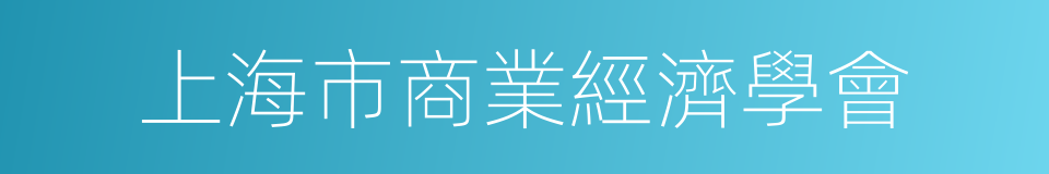 上海市商業經濟學會的同義詞