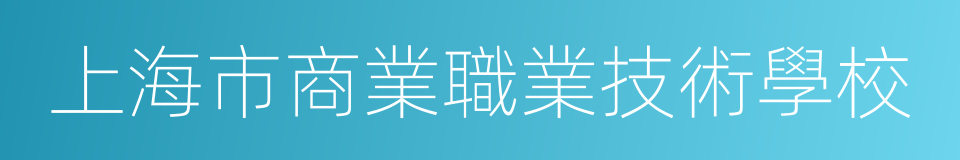 上海市商業職業技術學校的同義詞