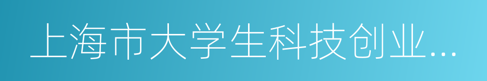 上海市大学生科技创业基金的同义词